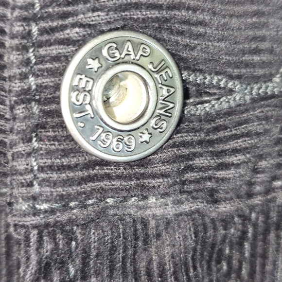 VINTAGE GAP JEAN CO CORDUROY PANTS BLACK MENS CLASSIC 38 X 32 EUC - Picture 3 of 6